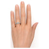 JeenMata 1 Carat infinity Round cut Moissanite Engagement Ring