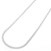 925 Sterling Silver 2mm Cuban Chain Necklace, 16” to 30”, with Lobster Clasp, for Women, Girls, Unisex