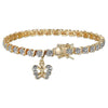 Forever Facets Diamond Accent Butterfly Charm 18k