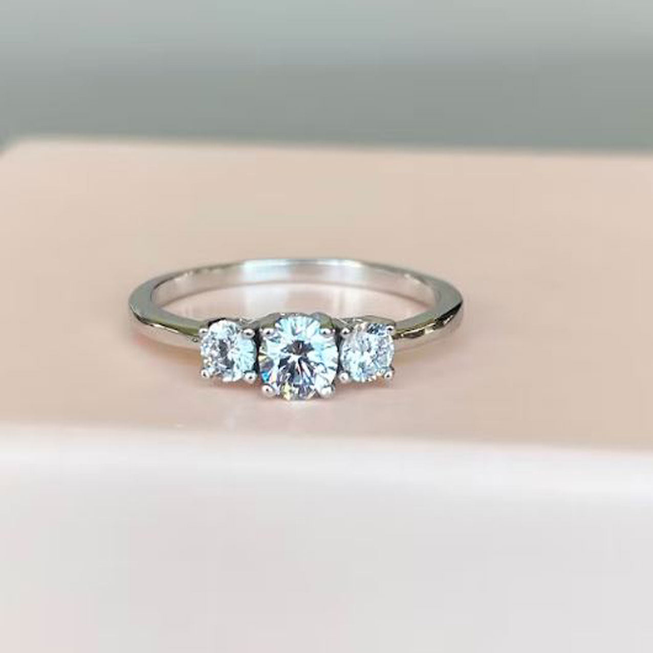engagement Triple stone ring
