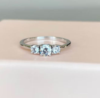 engagement Triple stone ring
